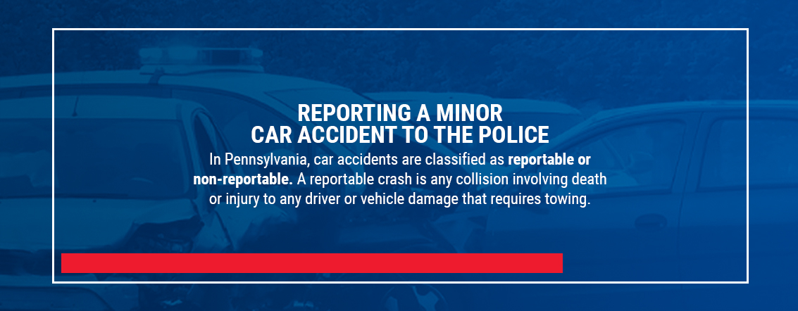 Reporting a minor car accident to the police