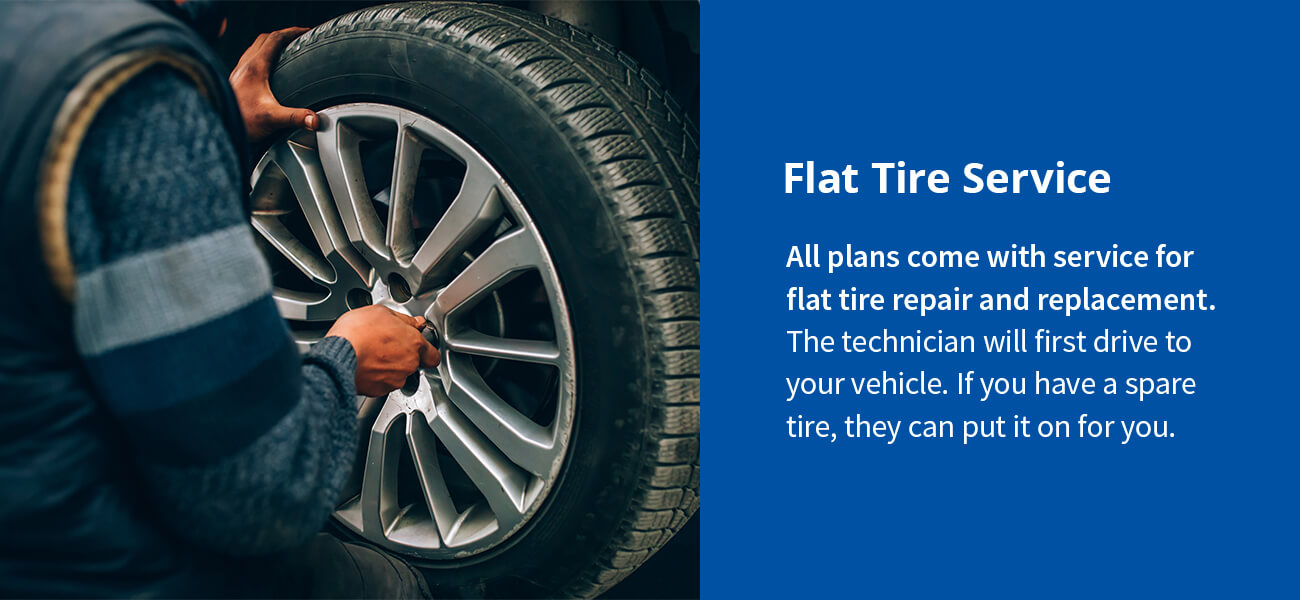 Flat tire service 