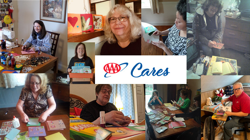 AAA Cares - Caitlin's Smiles Card Volunteers