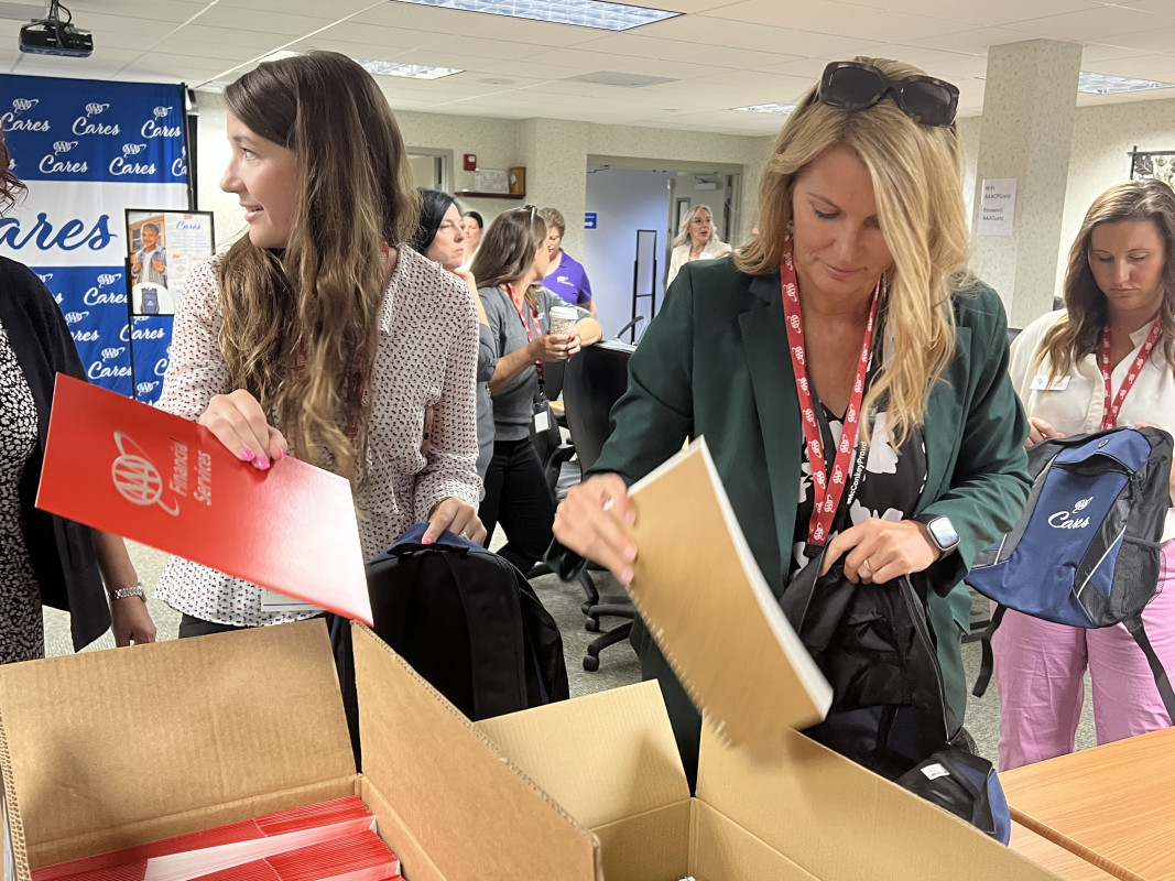 2024 Backpack Event: assembly line