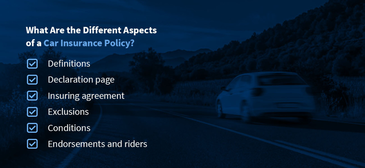 What Are the Different Aspects of a Car Insurance Policy?