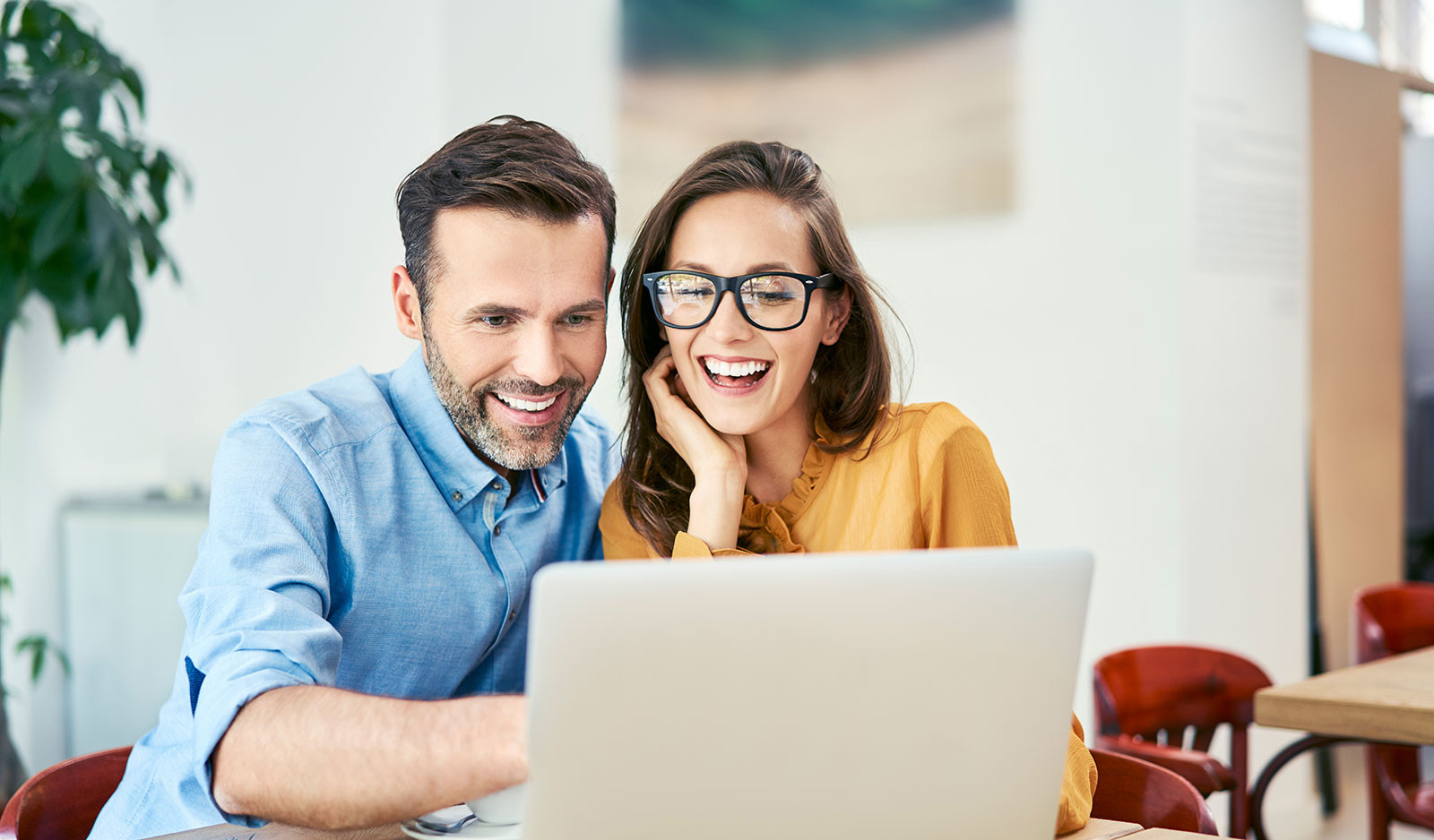 Couple at Computer