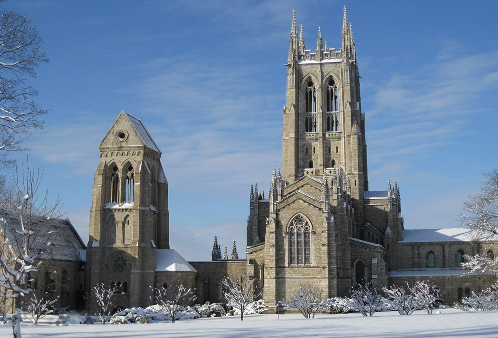 Bryn Athyn Cathedral Exterior Winter 