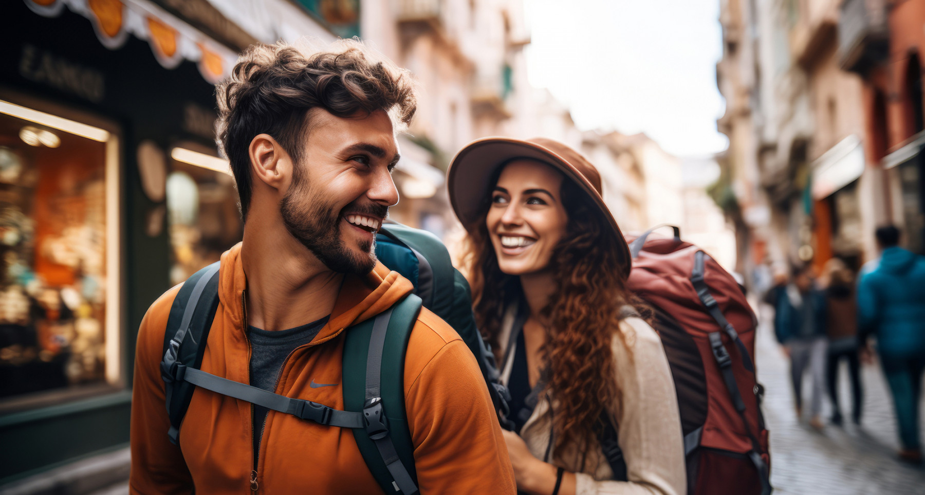 Couple - Travel Smiling