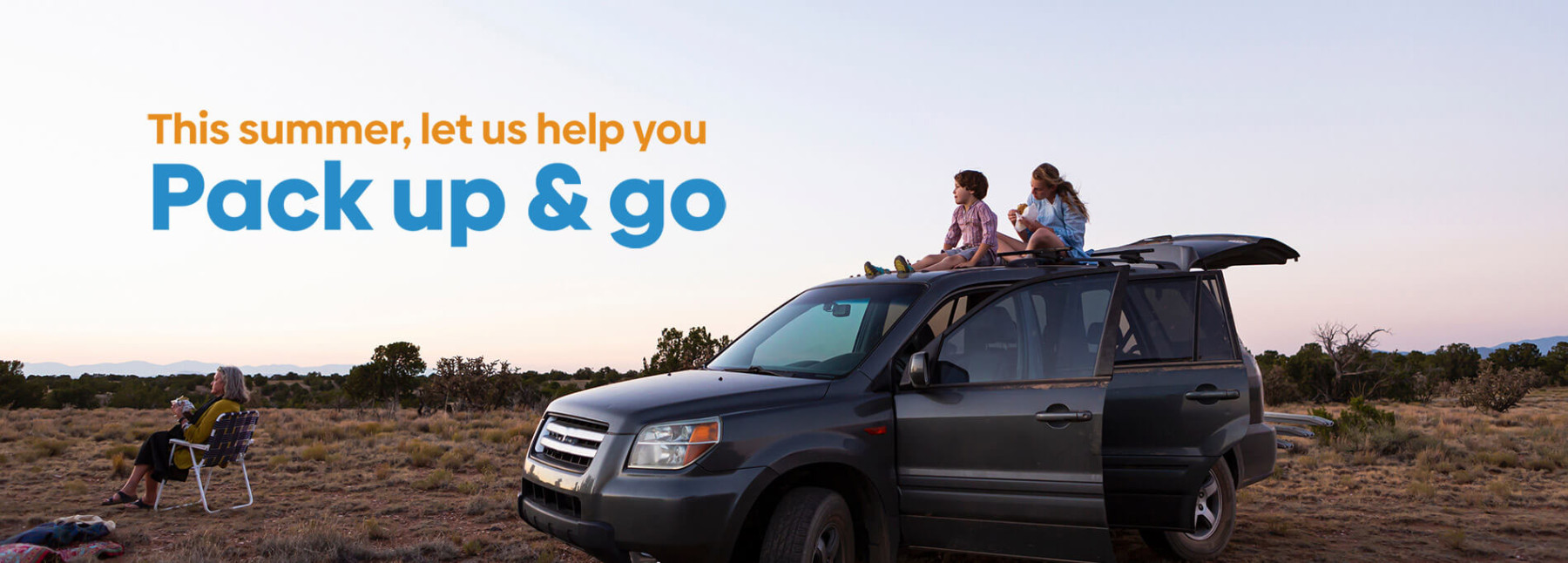 Pack up and go banner