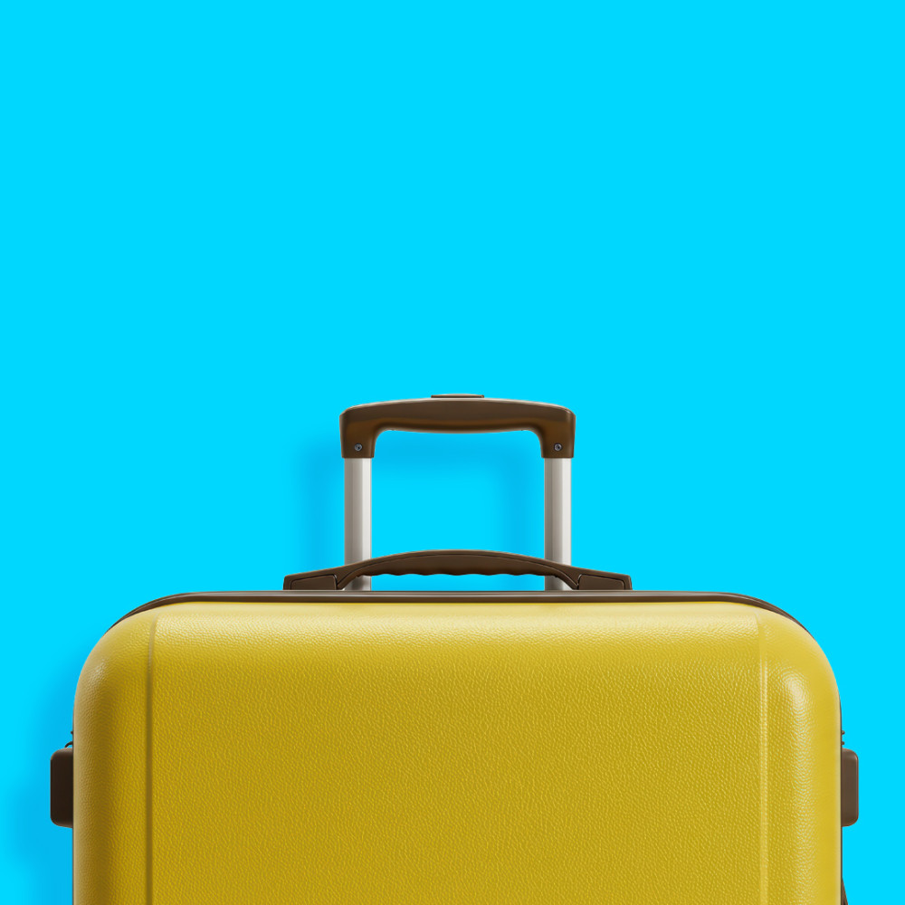 Discount Luggage Banner Blue