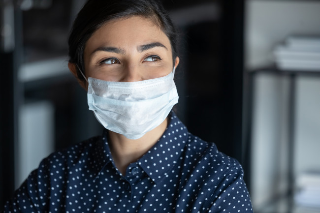 Woman Wearing Mask