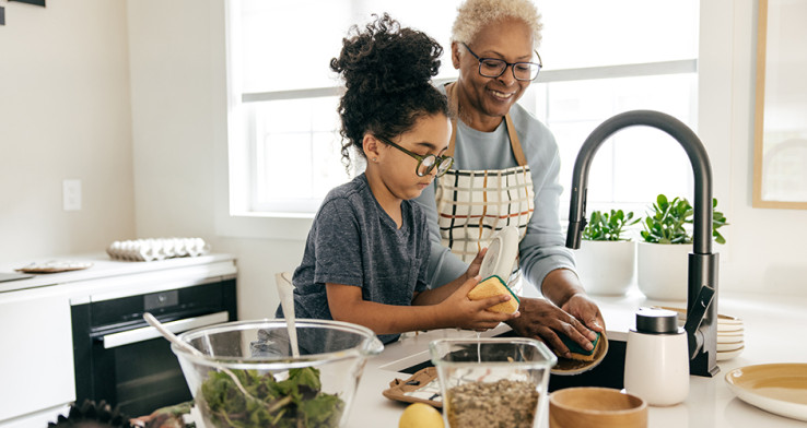 Dishes with Grandma