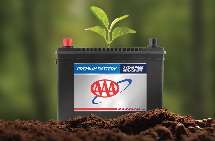 battery in soil