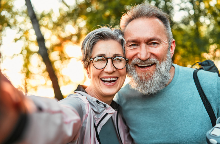 Mature Couple smiling