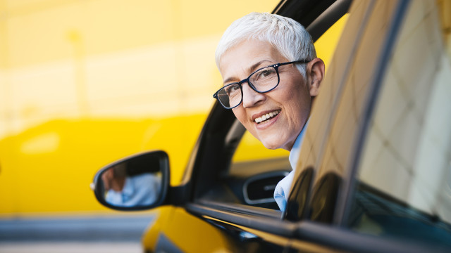 Driving - Woman Looking Out