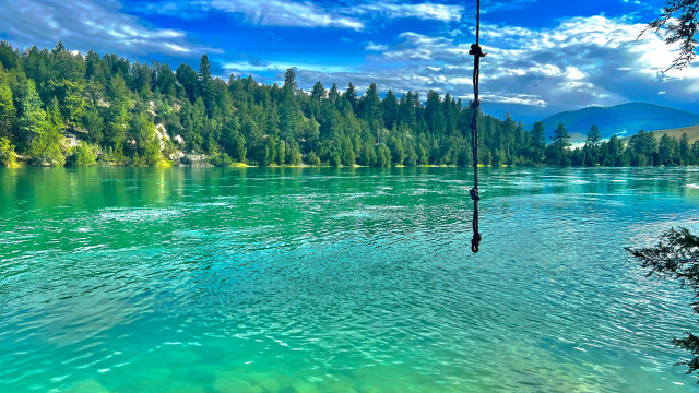 Turquoise Waters of Flathead River Montana