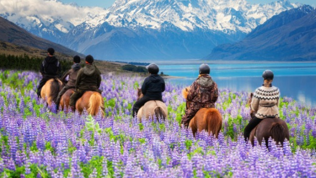 people on horseback