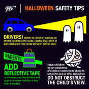Halloween Safety Be Smart Be Seen