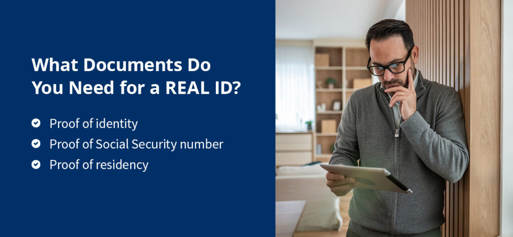 Needed Real ID documents graphic