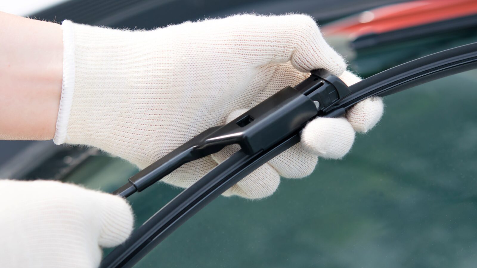 Installing a new windshield wiper blade