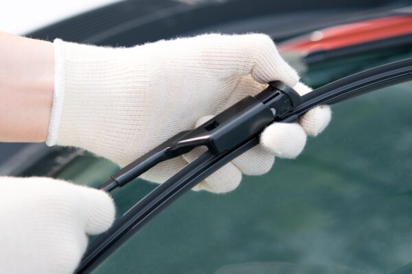 Installing a new windshield wiper blade