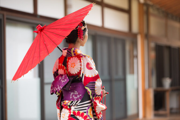 woman in kimono