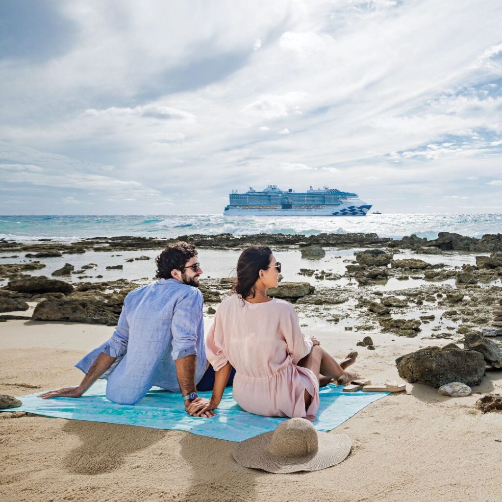 Princess Cruise Couple Sitting