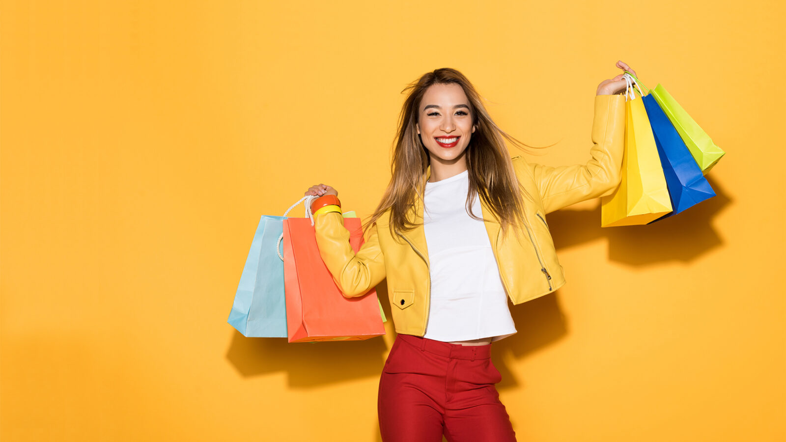 Woman with shopping bags